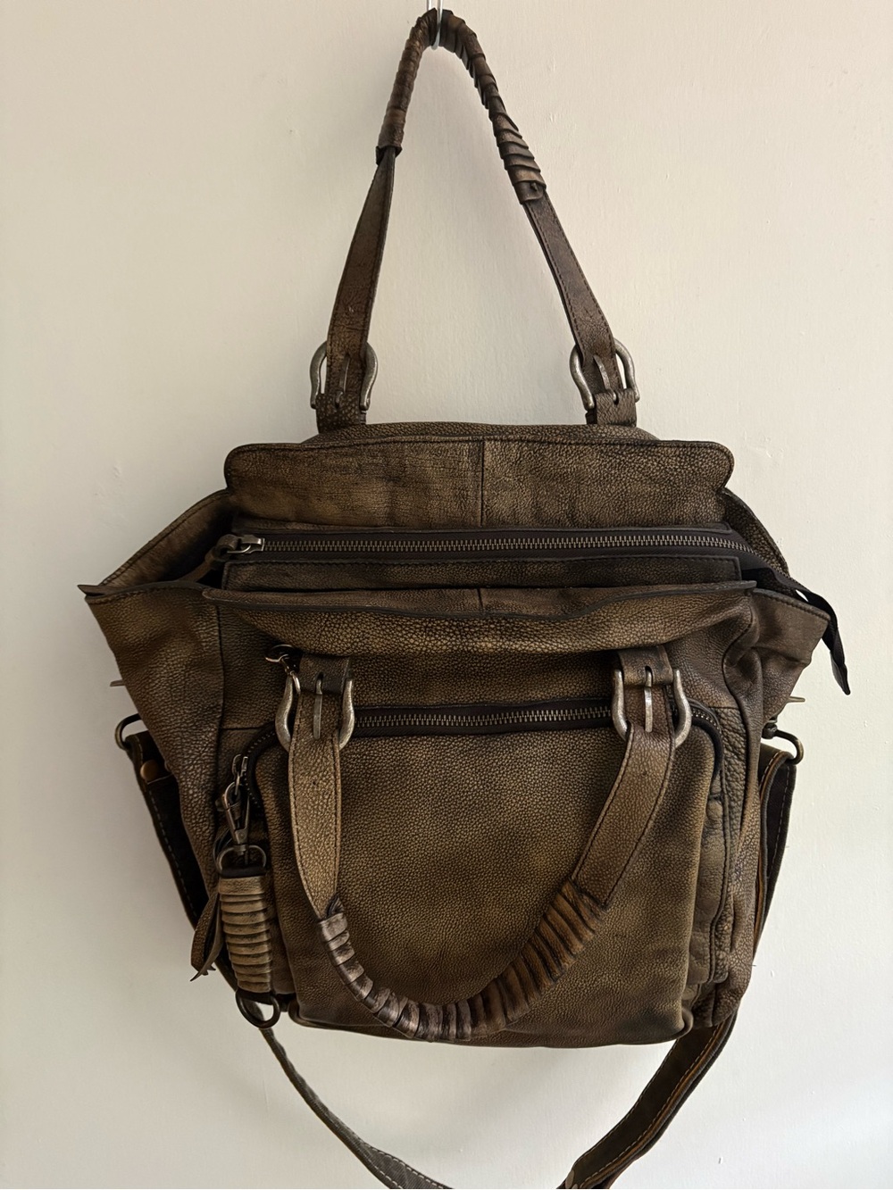 We The Free Rover Leather Tote in Bark🔥 Rare! free people - Picture 6 of 16